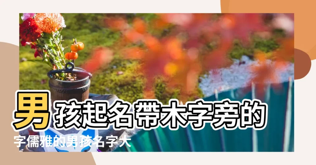 男孩起名帶木字旁的字儒雅的男孩名字大全 |字旁男孩起名 |男孩起名帶木字旁名字 |【男孩帶木旁好聽的名字】
