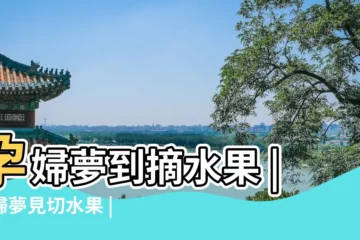 【孕婦做夢夢見摘水果】孕婦夢到摘水果 |孕婦夢見切水果 |周公解夢 |
