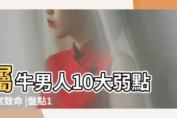 【屬牛男生的感情弱點】屬牛男人10大弱點非常致命 |盤點12生肖男 |大男子主義 |