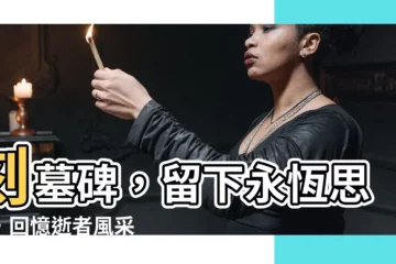 【刻墓碑】刻墓碑，留下永恆思念，回憶逝者風采