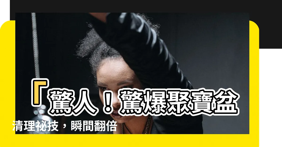 【聚寶盆清理】「驚人！驚爆聚寶盆清理秘技，瞬間翻倍財運澎湃」