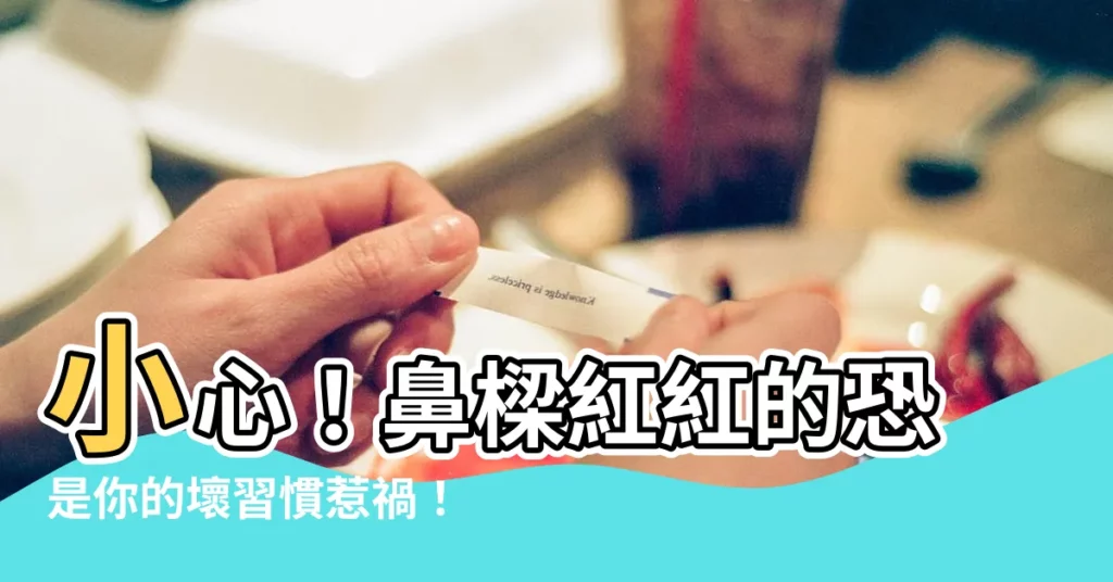 【鼻樑紅紅的】小心！鼻樑紅紅的恐是你的壞習慣惹禍！