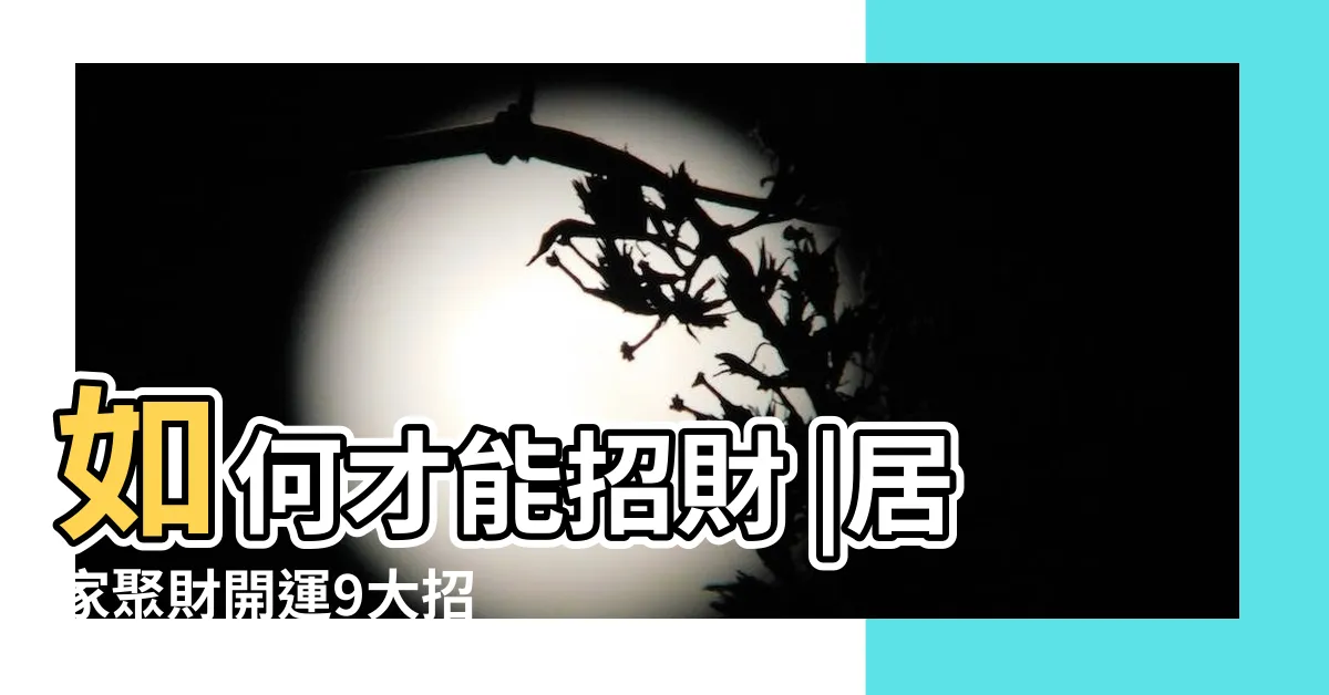 【聚財風水】如何才能招財 |居家聚財開運9大招 |簡單擺設宅宅居家聚財開運九大招 |