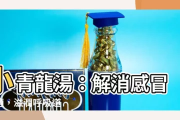 【小青龍湯】小青龍湯：解消感冒不適，滋潤呼吸道