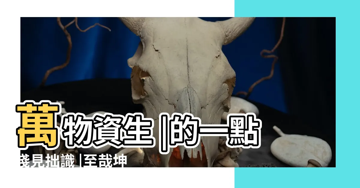 【至哉坤元 萬物資生】萬物資生 |的一點淺見拙識 |至哉坤元 |