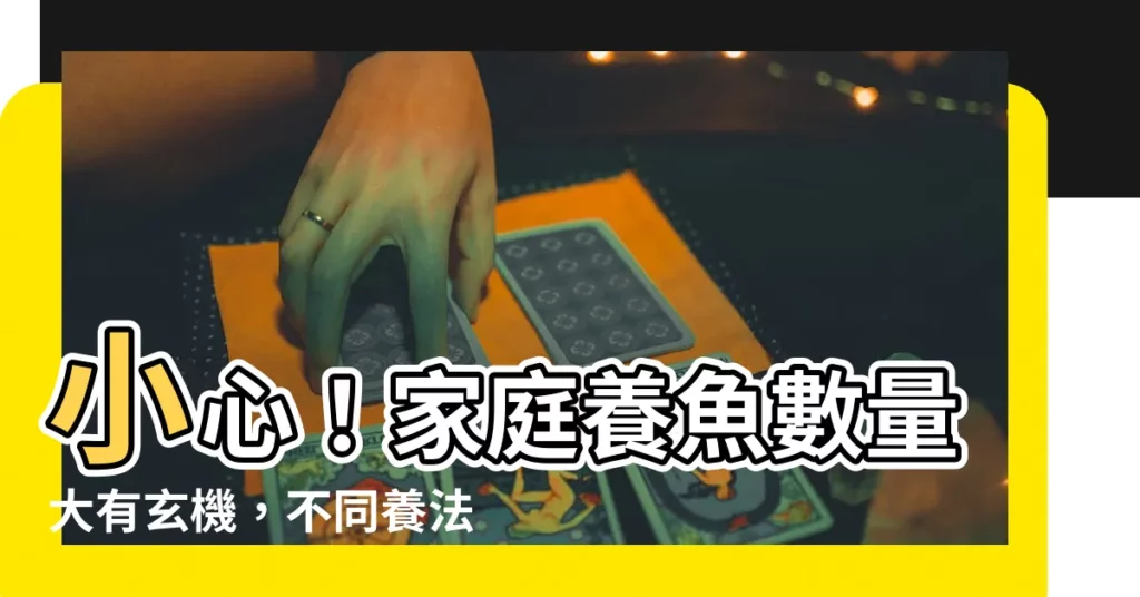 【家庭養魚數量】小心！家庭養魚數量大有玄機，不同養法助你穩宅運納財富