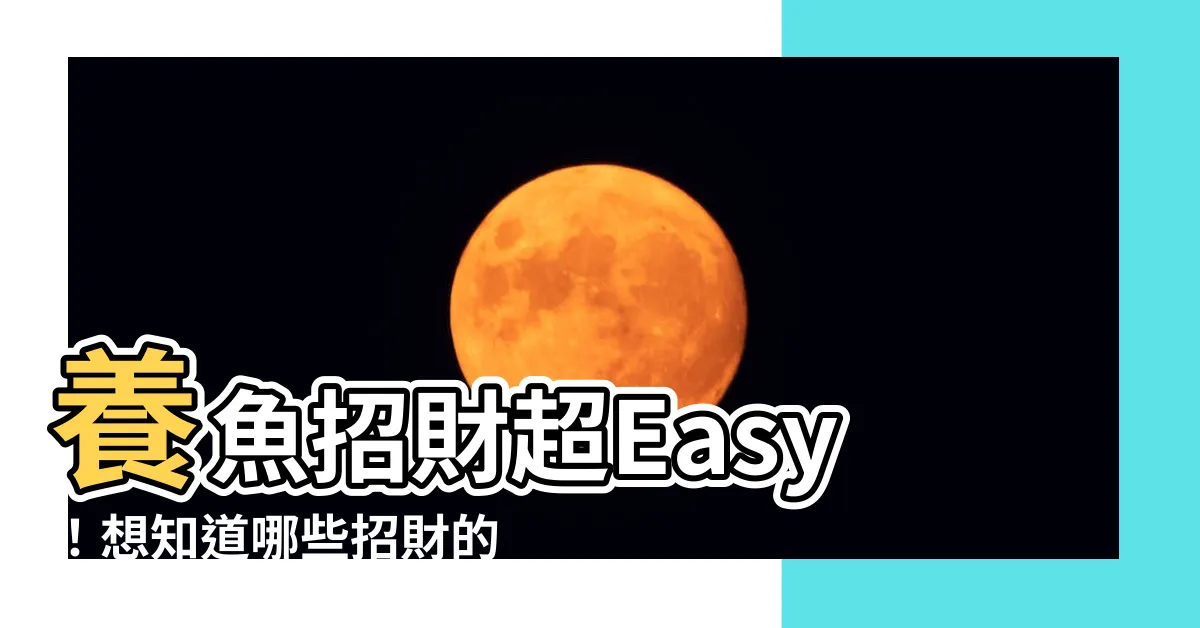 【招財的魚】養魚招財超Easy！想知道哪些招財的魚好養活嗎？快來看吧！