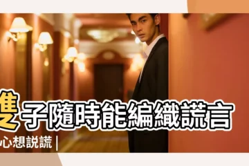 【雙子女説謊 有男朋友】雙子隨時能編織謊言 |真心想説謊 |靠北星座 |