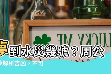 【夢到水災幾號】夢到水災幾號？周公解夢解析吉凶，不可不看！