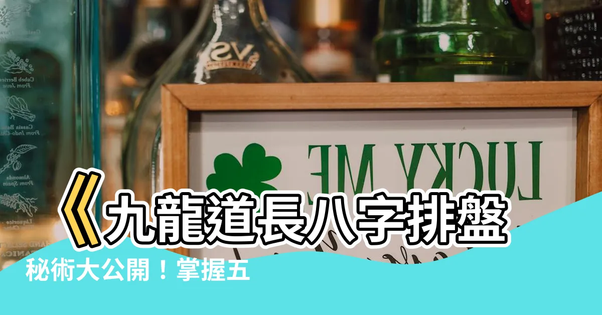 【九龍道長八字排盤】《九龍道長八字排盤秘術大公開！掌握五行精髓，打造完美人生》