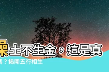 【燥土不生金】燥土不生金，這是真的嗎？揭開五行相生相剋的奧秘
