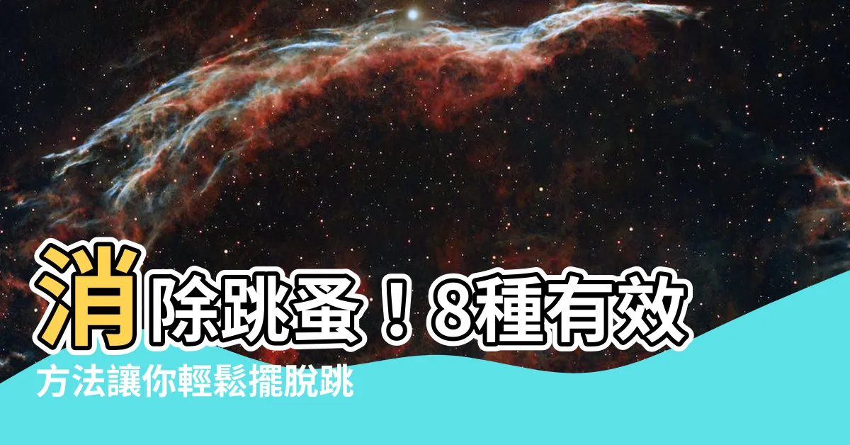 【消除跳蚤】消除跳蚤！8種有效方法讓你輕鬆擺脱跳蚤的困擾