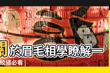 【拱開眉的人面相】關於眉毛相學瞭解一下 |紋繡必看 |一定要懂的眉毛面相 |
