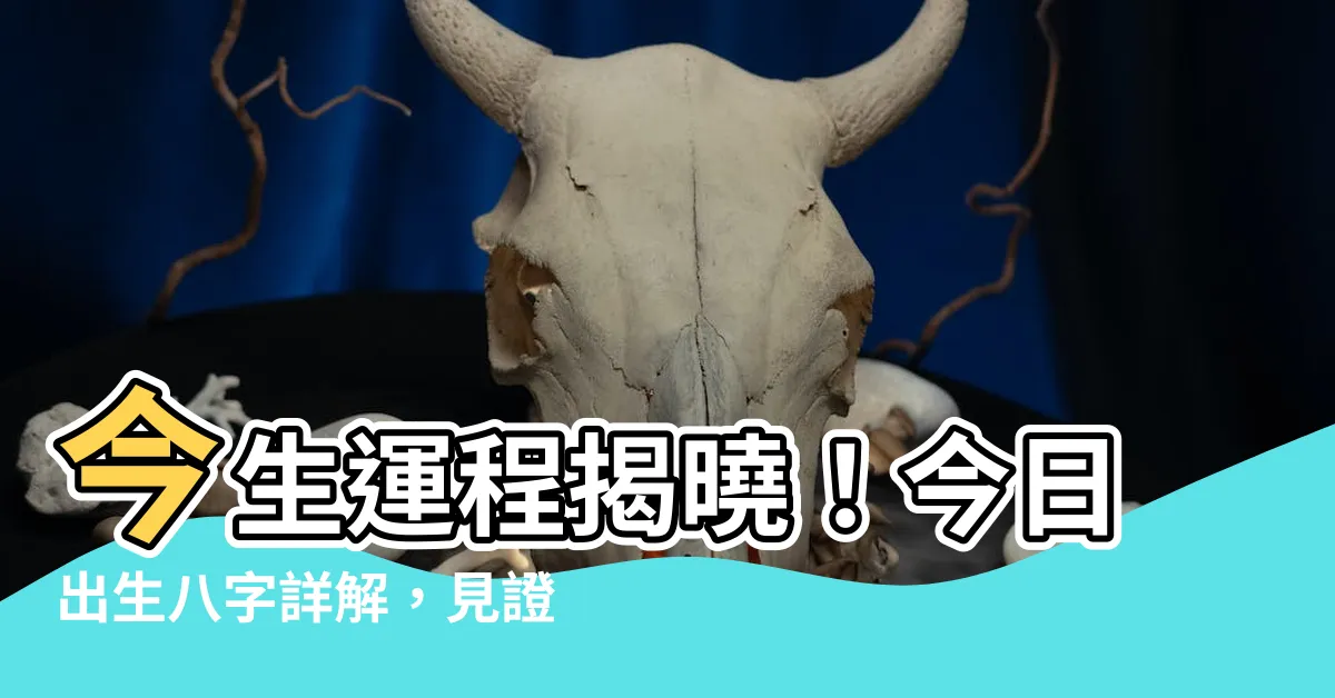 【今日出生八字】今生運程揭曉！今日出生八字詳解，見證你的命運走向