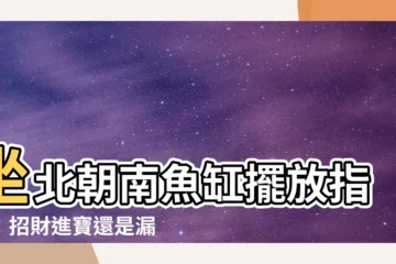 【坐北朝南魚缸】坐北朝南魚缸擺放指南：招財進寶還是漏財不止？