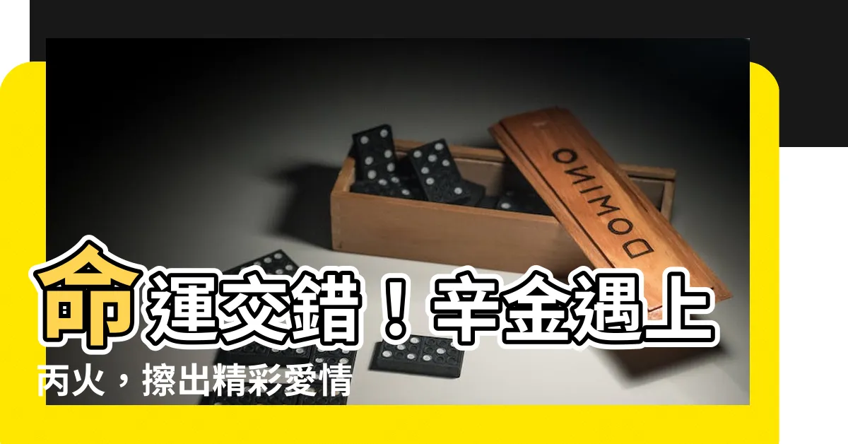 【辛金 丙火】命運交錯！辛金遇上丙火，擦出精彩愛情火花
