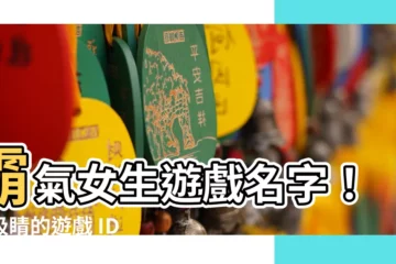 【遊戲名字女霸氣】霸氣女生遊戲名字！最吸睛的遊戲 ID 精選