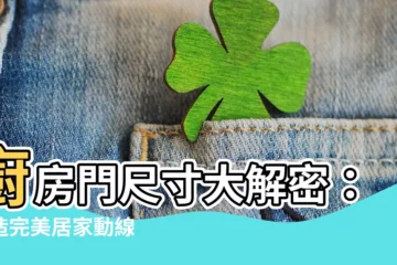 【廚房門尺寸】廚房門尺寸大解密：打造完美居家動線