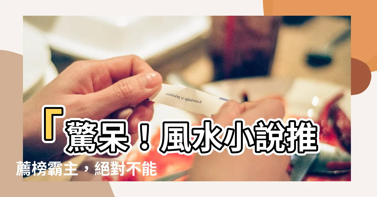 【風水小説 推薦】「驚呆！風水小説推薦榜霸主，絕對不能錯過的風水小説經典！」