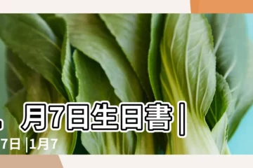 【1月7號】1月7日生日書 |1月7日 |1月7日人的性格 |