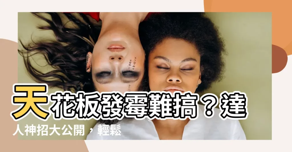 【天花板 發黴 處理】天花板發黴難搞？達人神招大公開，輕鬆解決惱人黑垢！