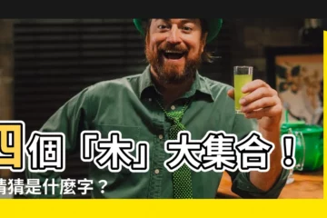 【四個木】四個「木」大集合！你猜猜是什麼字？