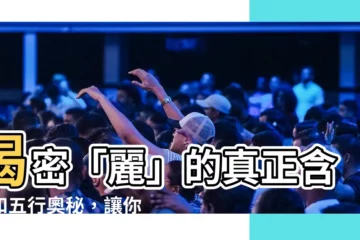【麗 五行】揭密「麗」的真正含意和五行奧秘，讓你知性感倍增