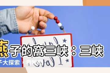 【燕子的窩三峽】燕子的窩三峽：三峽燕子大探索，看牠們如何飛翔築巢