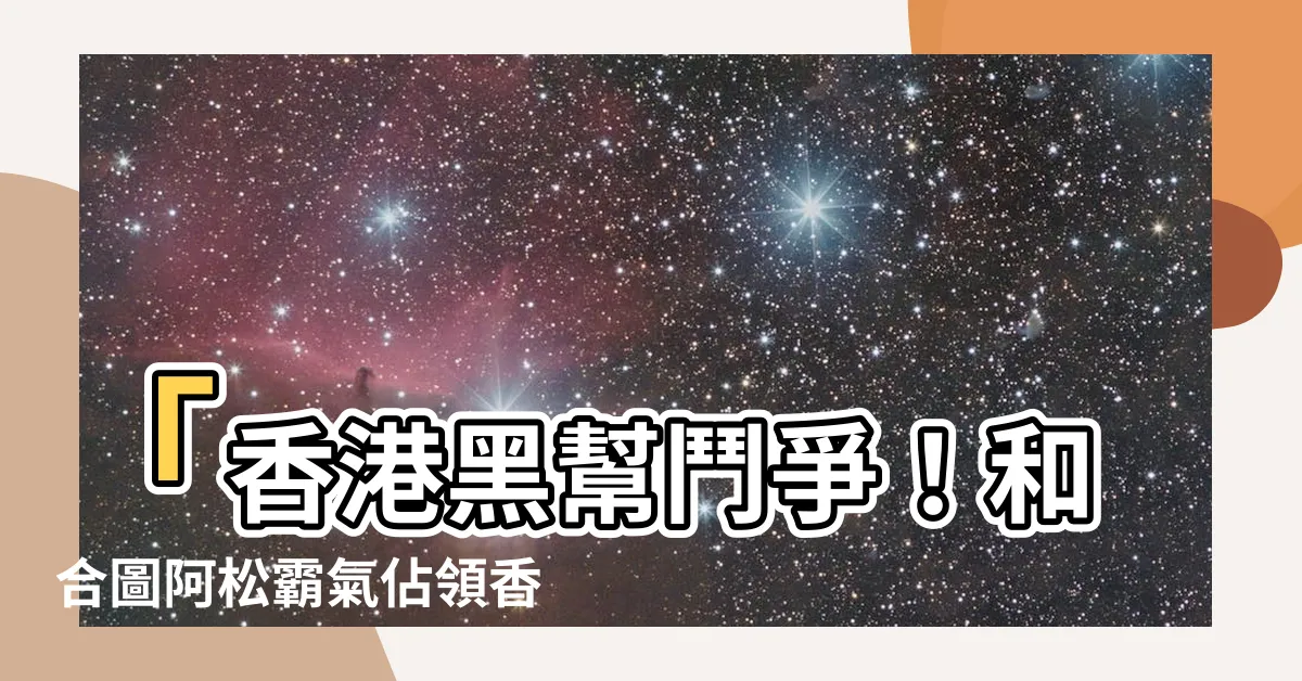 【和合圖阿松】「香港黑幫鬥爭！和合圖阿松霸氣佔領香港仔魚市場」