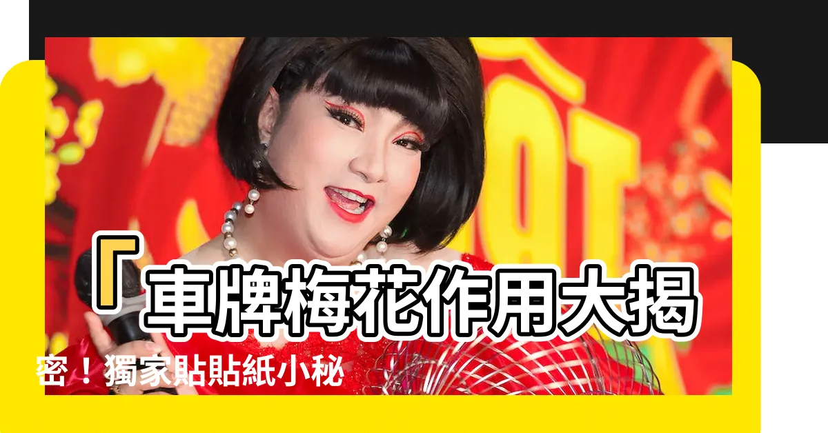 【車牌梅花作用】「車牌梅花作用大揭密！獨家貼貼紙小秘密震撼！」
