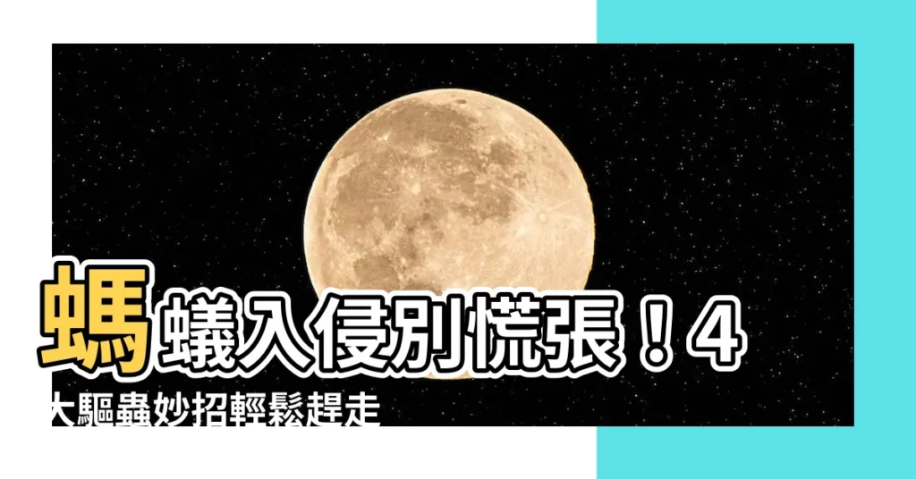 【家裡突然出現小螞蟻】螞蟻入侵別慌張！4大驅蟲妙招輕鬆趕走小螞蟻惡客！