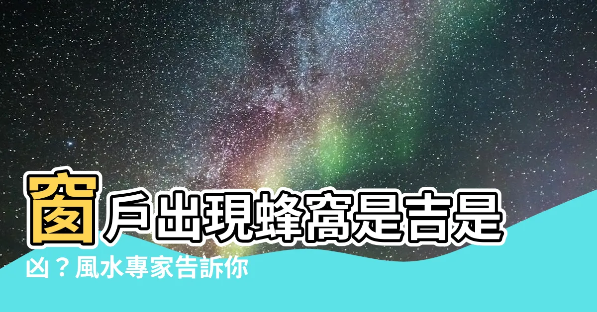 【窗户有蜂窩】窗户出現蜂窩是吉是兇？風水專家告訴你
