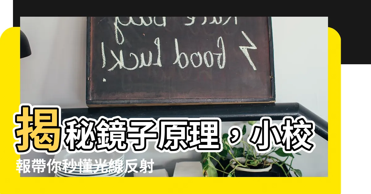 【鏡子 原理】揭秘鏡子原理，小校報帶你秒懂光線反射！