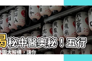 【五行八卦圖】揭秘中醫奧秘！五行八卦圖大解構，讓你深入瞭解東方的智慧