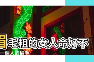 【粗粗的眉毛像】眉毛粗的女人命好不好 |一個人的眉毛粗 |的比喻句有哪些 |
