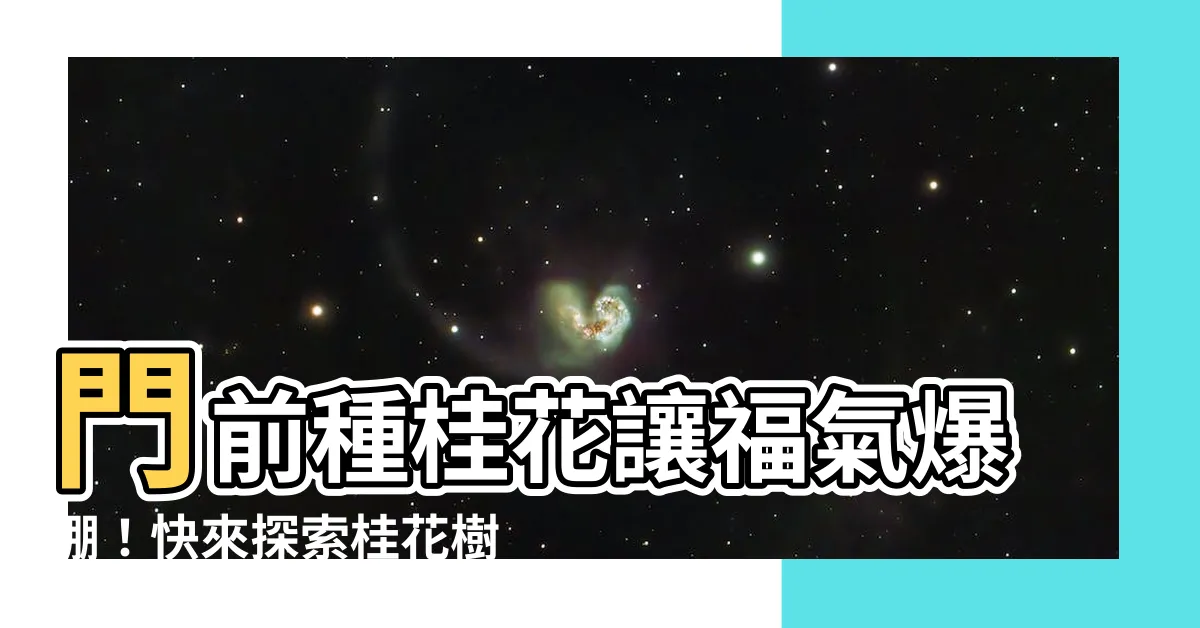 【門前種桂花】門前種桂花讓福氣爆棚！快來探索桂花樹的風水奧秘