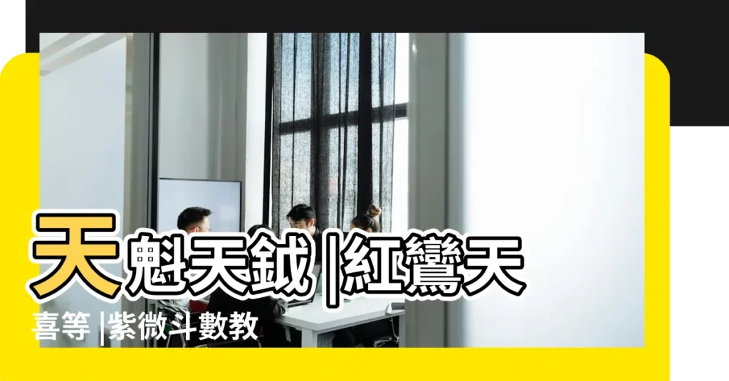 天魁天鉞 |紅鸞天喜等 |紫微斗數教學系列課 |【紫微鬥數第12課】