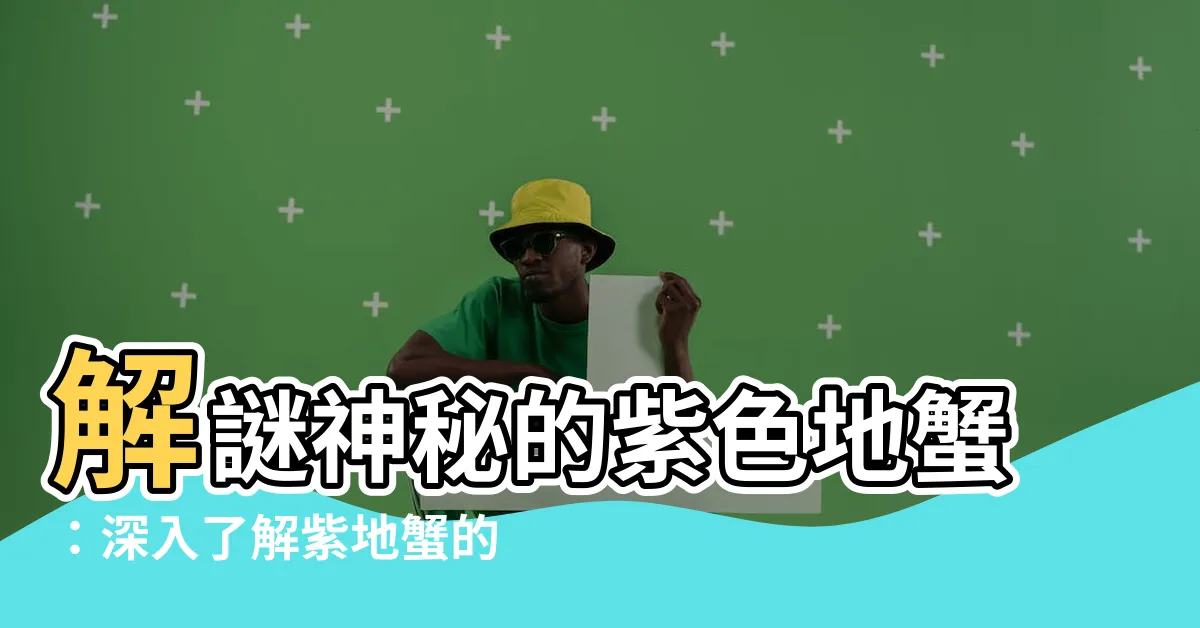 【紫地蟹】解謎神秘的紫色地蟹：深入瞭解紫地蟹的世界，揭開它們的秘密！