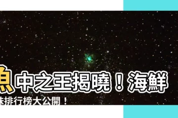【魚的排名】魚中之王揭曉！海鮮美味排行榜大公開！