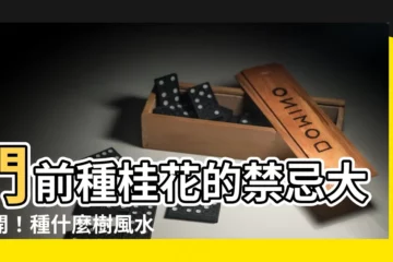 【門前種桂花】門前種桂花的禁忌大公開！種什麼樹風水好？