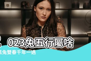 【2023 兔 五行】2023兔五行屬啥？黑兔雙春千年一遇，屬兔人命運如何？