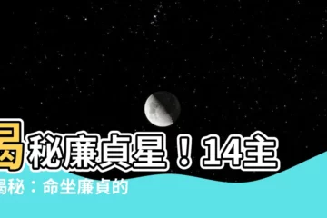 【廉貞星代表人物】揭秘廉貞星！14主星揭秘：命坐廉貞的命運走向與代表人物