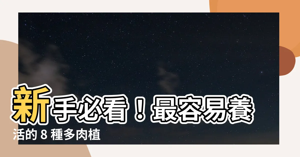 【最好養的多肉】新手必看！最容易養活的 8 種多肉植物