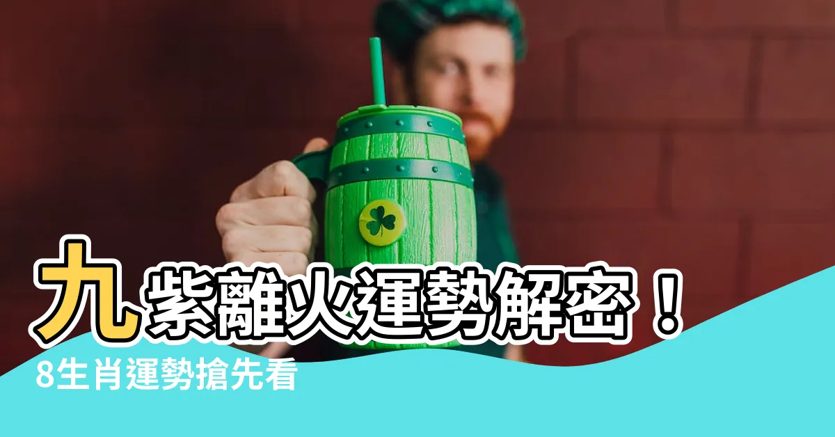 【九離火運】九紫離火運勢解密！8生肖運勢搶先看