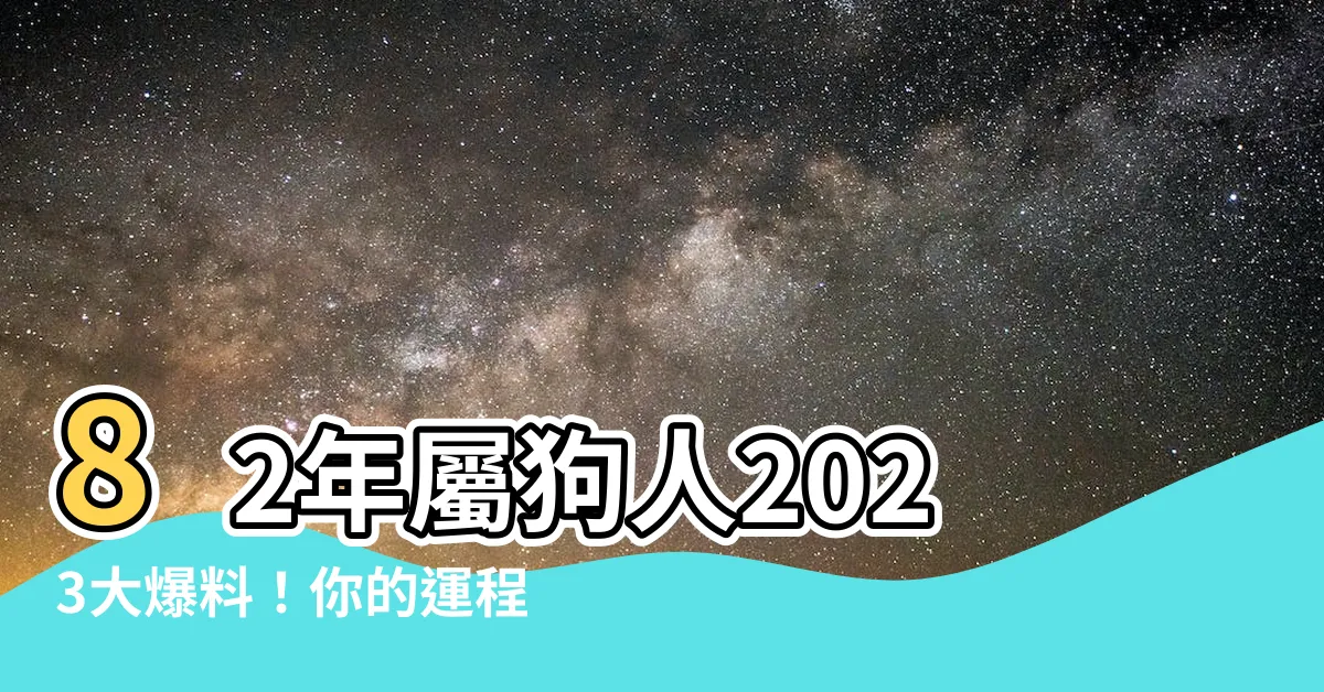 【2023狗年運程1982】82年屬狗人2023大爆料！你的運程來了∼∼