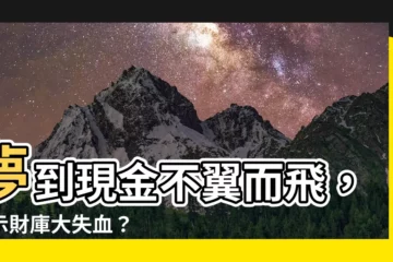 【夢到掉錢】夢到現金不翼而飛，預示財庫大失血？
