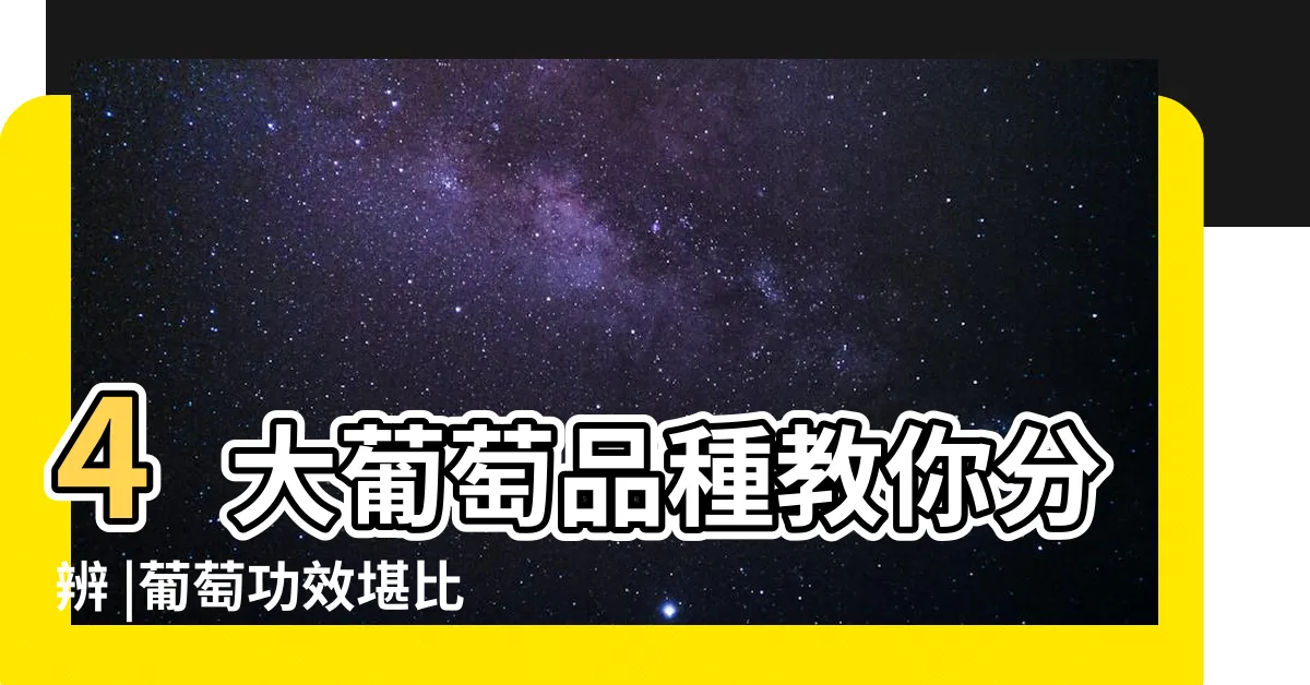【葡萄功用】4大葡萄品種教你分辨 |葡萄功效堪比冬蟲夏草 |葡萄熱量 |