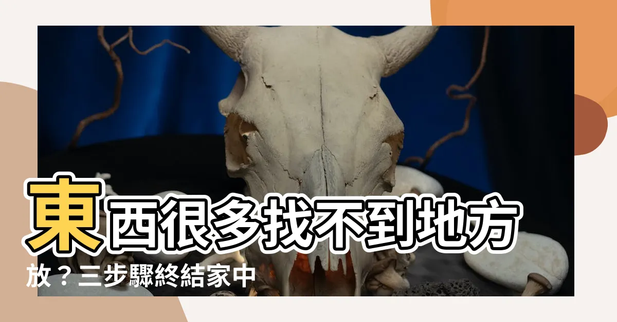 【東西很多】東西很多找不到地方放？三步驟終結家中雜物大爆滿！