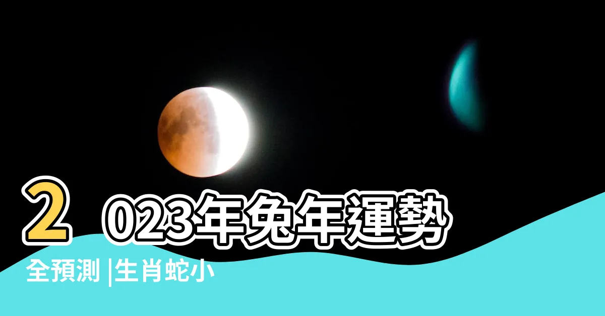【2023 屬蛇運勢】2023年兔年運勢全預測 |生肖蛇小人作怪多 |生肖整體運勢 |