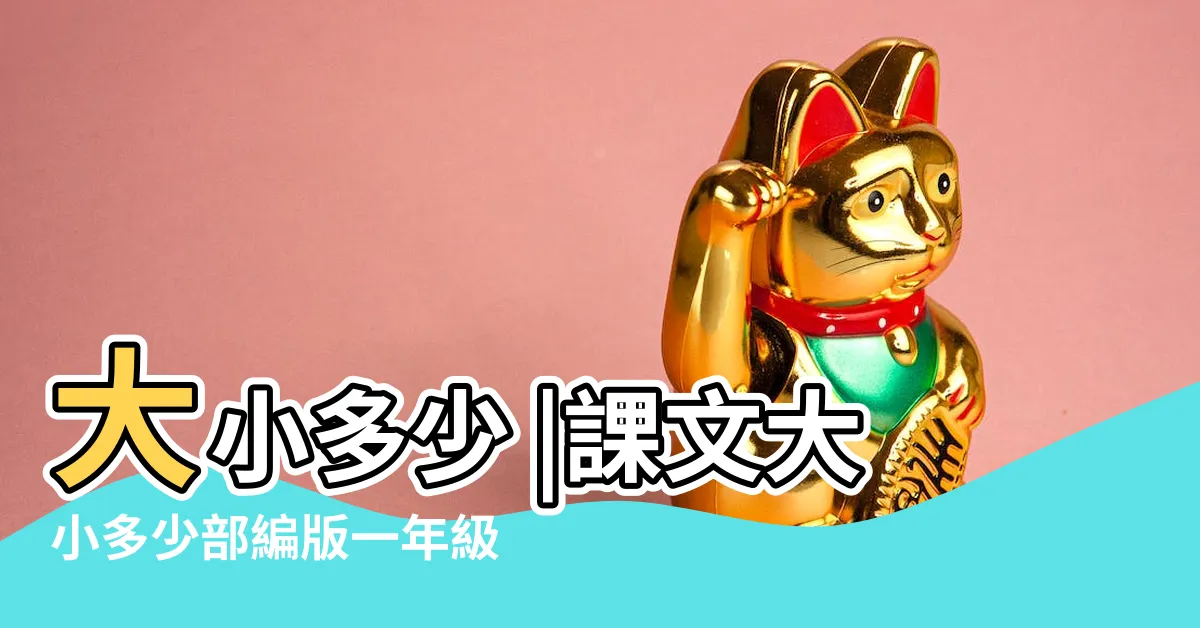 【大小多少】大小多少 |課文大小多少部編版一年級語文上冊教學視頻第24課 |小學語文一年級上冊課文教學 |